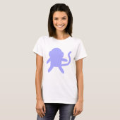aanpasbare paarse aap t-shirt (Voorkant volledig)