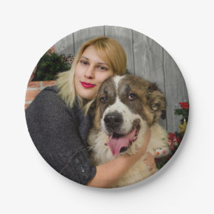 Aanpasbare papieren bord met gepersonaliseerde fot