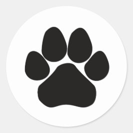 Aanpasbare Paw Print Sticker