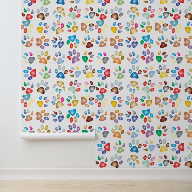 Aanpasbare Peel and Stick Animal Print Behang (Applicatie)