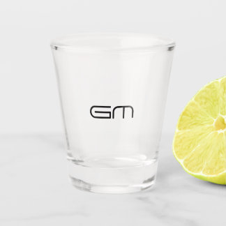 Aanpasbare persoonlijke elegante initialen shot glas