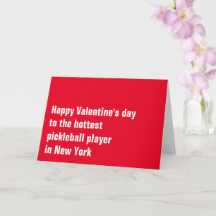 Aanpasbare Pickleball 💘 Valentijnsdag Kaart