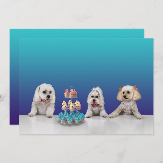 Aanpasbare platte feest uitnodigingskaart 5x7 kaart (Voorkant / Achterkant)