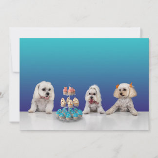 Aanpasbare platte feestuitnodigingskaart 5x7 kaart