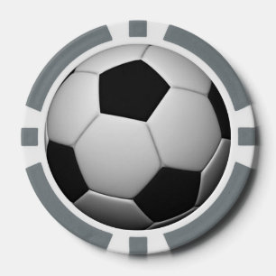 Aanpasbare pokerchips voor Voetbal/Football