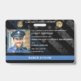 Aanpasbare politieagent identificatie badge