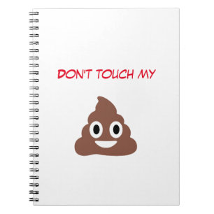 Aanpasbare Poo Emoticon Notitieboek