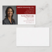 Aanpasbare professionele foto visitekaartje (Voorkant / Achterkant)