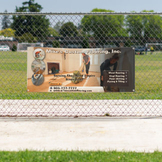 Aanpasbare Promotie voor Vloerinstallatie Contract Spandoek