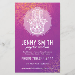 Aanpasbare Psychische Medium Hamsa Flyer