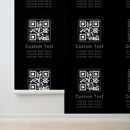 Aanpasbare QR-code & bewerkbare tekstsjabloon Behang
