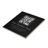 Aanpasbare QR-code en bewerkbare tekstsjabloon Tegeltje (Zijkant)