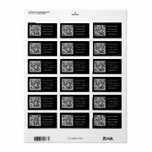 aanpasbare QR-code Etiket (Full Sheet)