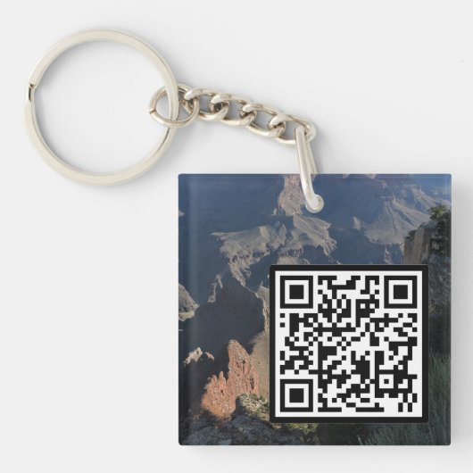 Aanpasbare QR-code Grand Canyon Fotografie Sleutelhanger (Voorkant)