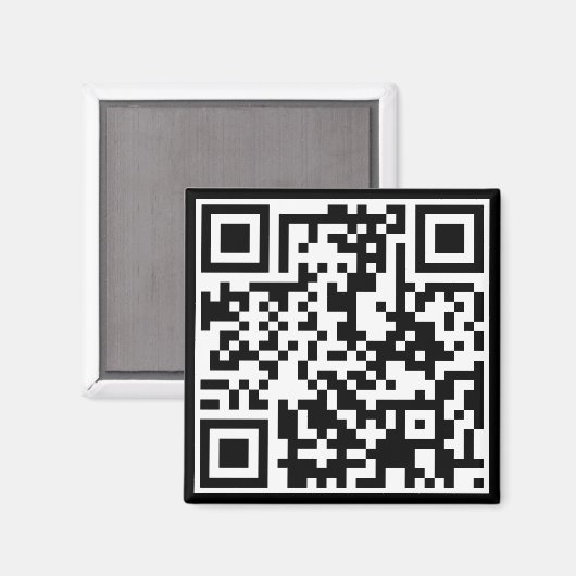 aanpasbare QR-code Magneet (Voorkant / Achterkant)