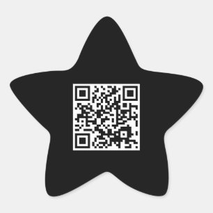 aanpasbare QR-code ster Ster Sticker