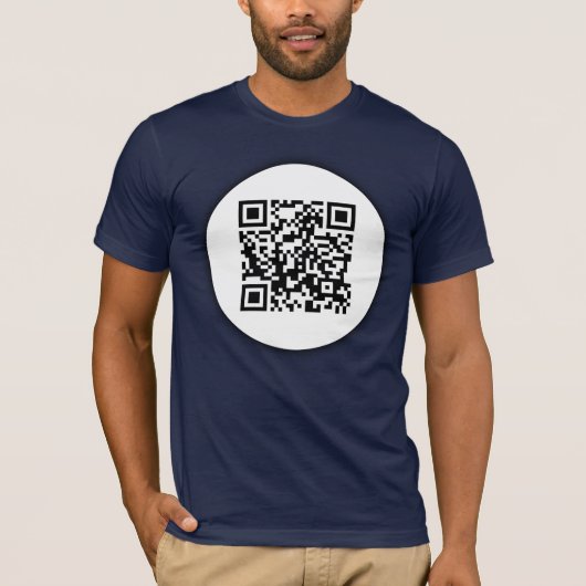 aanpasbare QR-code T-shirt (Voorkant)
