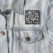 aanpasbare QR-code Vierkante Button 5,1 Cm (In situ)