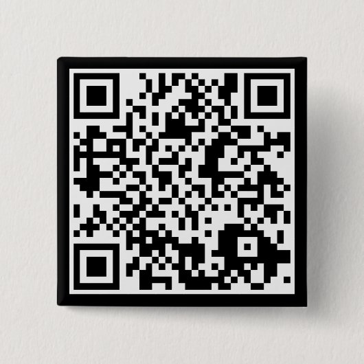 aanpasbare QR-code Vierkante Button 5,1 Cm (Voorkant)