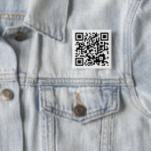 aanpasbare QR-code Vierkante Button 5,1 Cm (In situ)