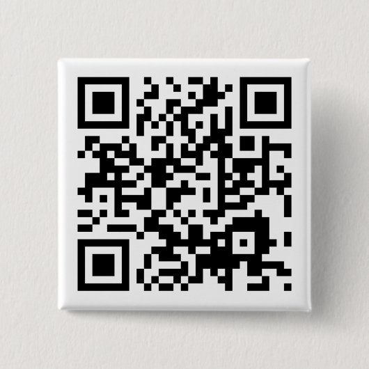 aanpasbare QR-code Vierkante Button 5,1 Cm (Voorkant)