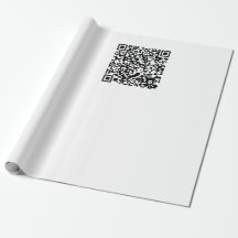 Aanpasbare QR-code Zwart & Wit Abstract Nerd