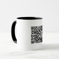 Aanpasbare QR-code Zwart & Wit Abstract Nerd