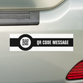 aanpasbare QR-codesmagstripe Bumpersticker (Op auto)