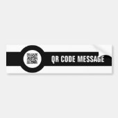 aanpasbare QR-codesmagstripe Bumpersticker (Voorkant)