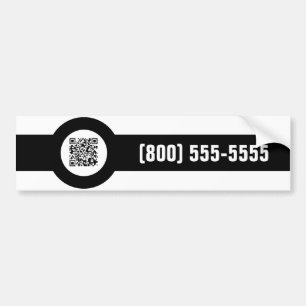 aanpasbare QR-codesmagstripe Bumpersticker