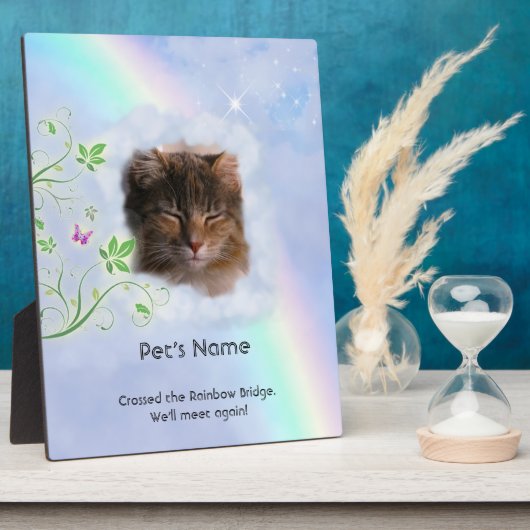 (Aanpasbare) Regenboogbrug Fotoplaat (Zijkant)