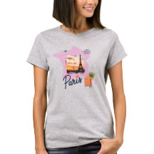 Aanpasbare Reis Thema Paris T-shirt