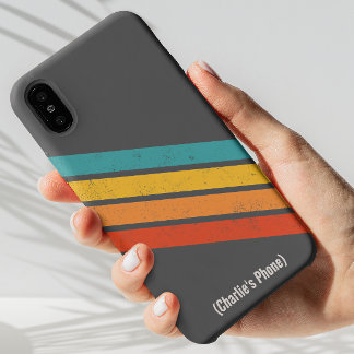 Aanpasbare Retro Hoesje Minimalistisch Ontwerp iPhone 12 Pro Hoesje