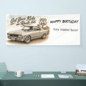 Aanpasbare Route 66 Banner (Beurs)