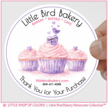 Aanpasbare Roze Cupcakes Bakkerij Bedankt