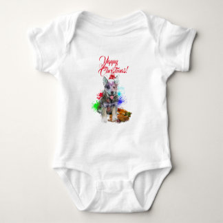 Aanpasbare Schattige Blue Heeler Hond Yappy Kerstm Romper