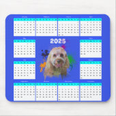 Aanpasbare Schattigee Cavapoo hondenkalender Muismat (Voorkant)