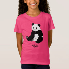 Aanpasbare Schattigee lachende Panda T-shirt