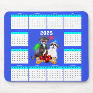 Aanpasbare Schattigee Shih Tzu hondenkalender Muismat
