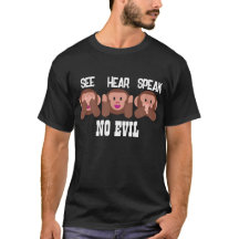 Aanpasbare See Hear & Speak No Evil Monkey Emoji