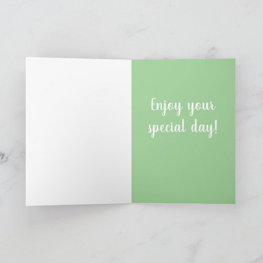 Aanpasbare Sint Bernard Verjaardag Feestdagen Kaart (Binnen)