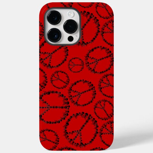 Aanpasbare Skully Vrede Case-Mate iPhone Case (Achterkant)