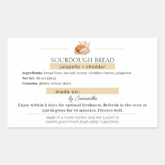 Aanpasbare Sourdough Broodzak Sticker