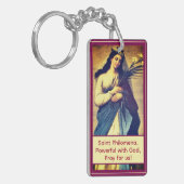 Aanpasbare St. Philomena Sleutelhanger (Voorkant Links)