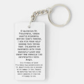 Aanpasbare St. Philomena Sleutelhanger (achterkant)