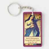 Aanpasbare St. Philomena Sleutelhanger (Voorkant)