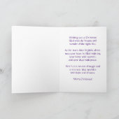 Aanpasbare sterrenhemel kunst Kerstmis Kaart (Binnen)