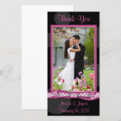 Aanpasbare Stippen Fotokaartje Bedankkaart (Voorkant / Achterkant)