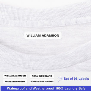 Aanpasbare Stoffen Naamlabels Voor Kleding (Labels Labels