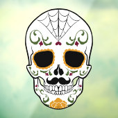 Aanpasbare Suikerschedel Raamsticker (Vel 3)